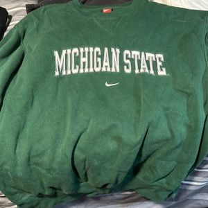 Michigan state crewneck L